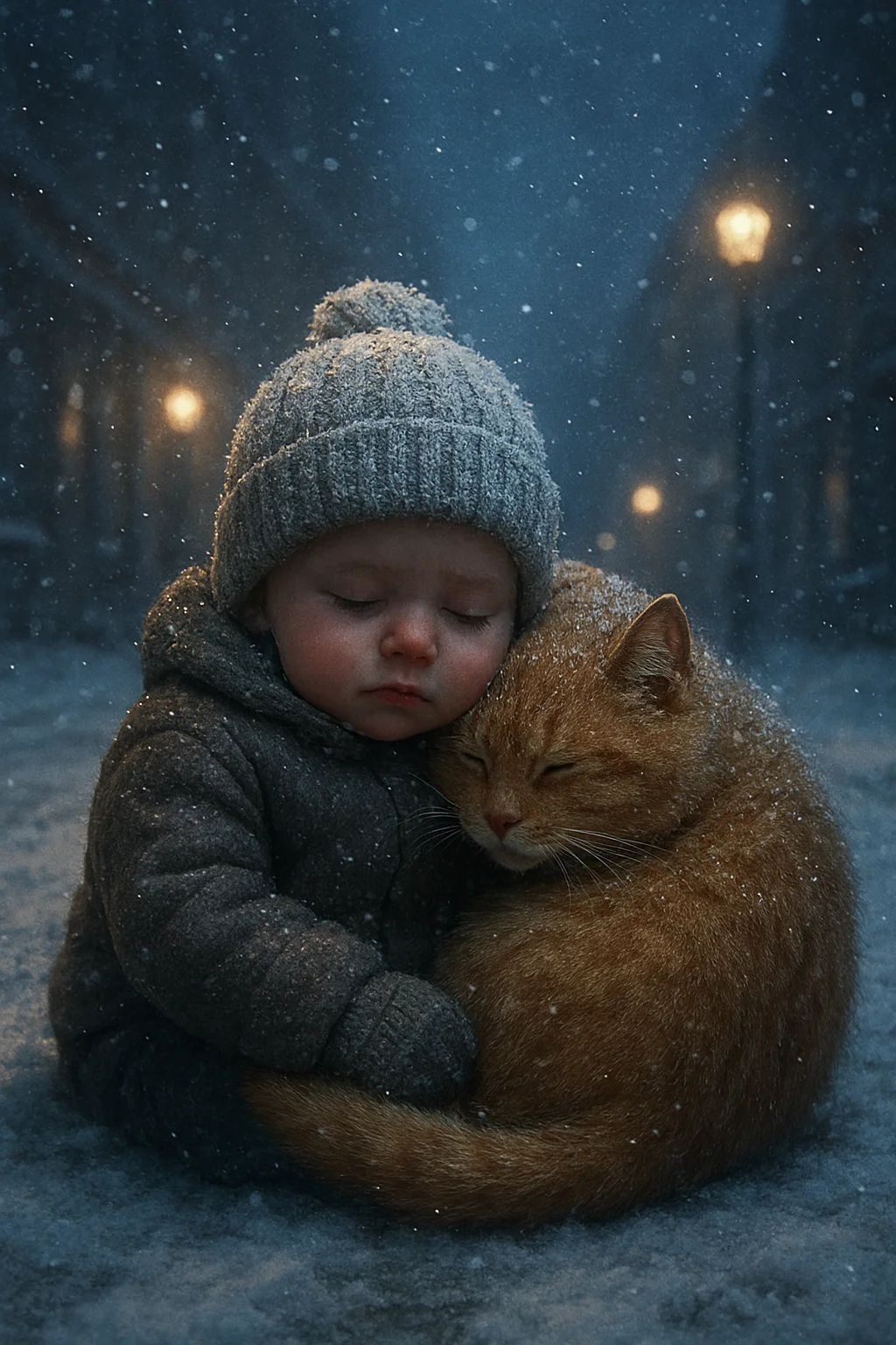 История кота, который спас младенца зимой