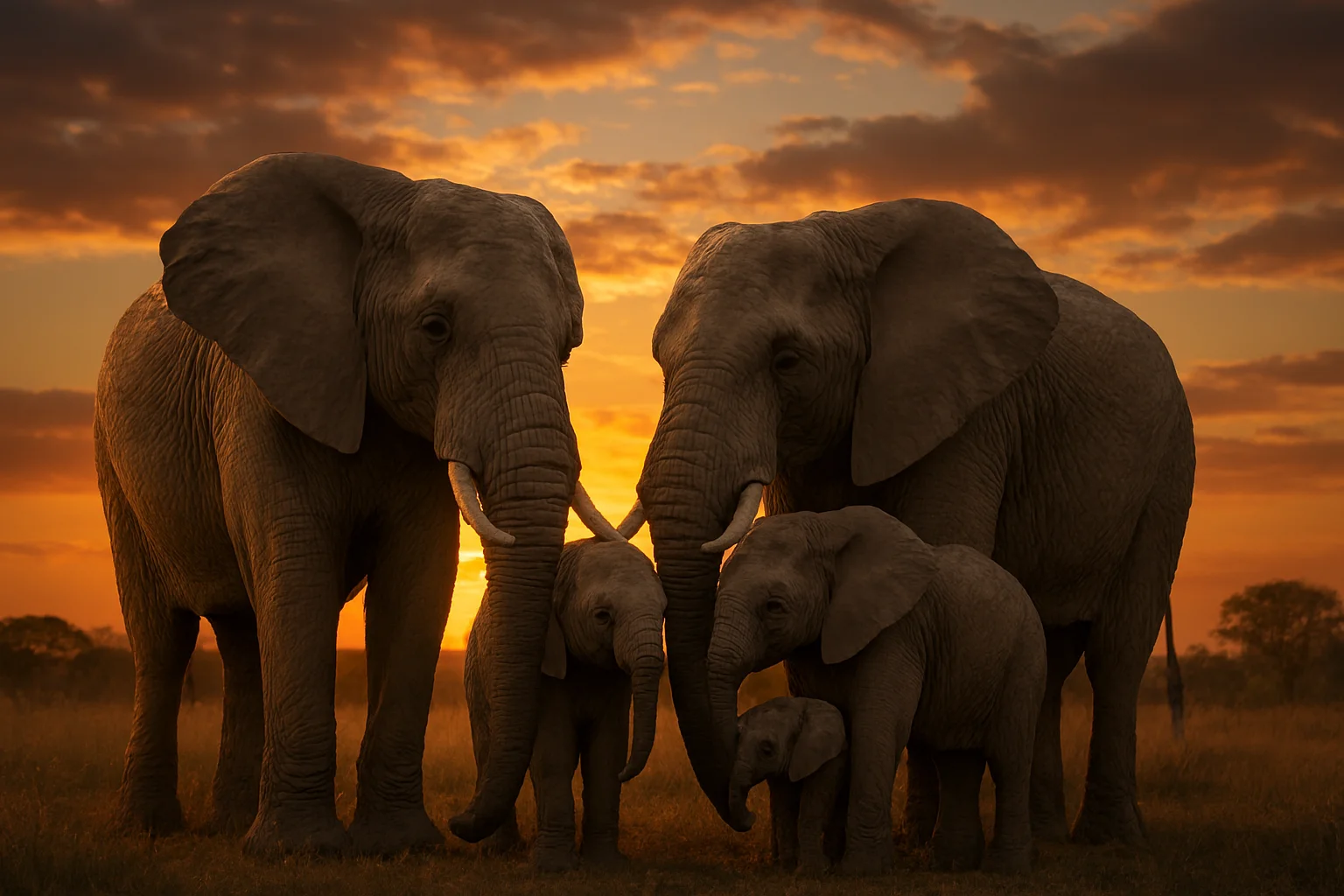 Как слоны оплакивают своих сородичей