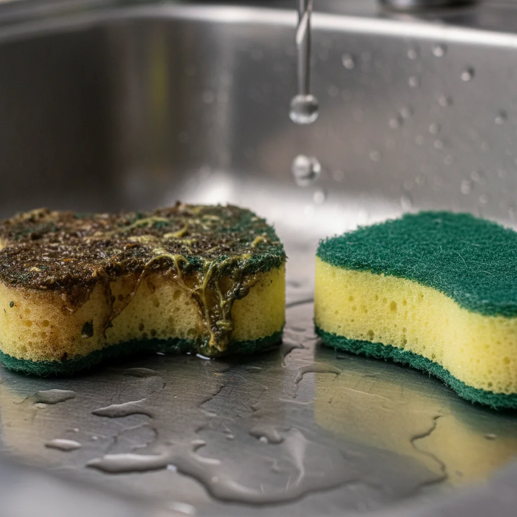 Что будет, если мыть посуду губкой больше недели: бактерии, запах и риски для здоровья 