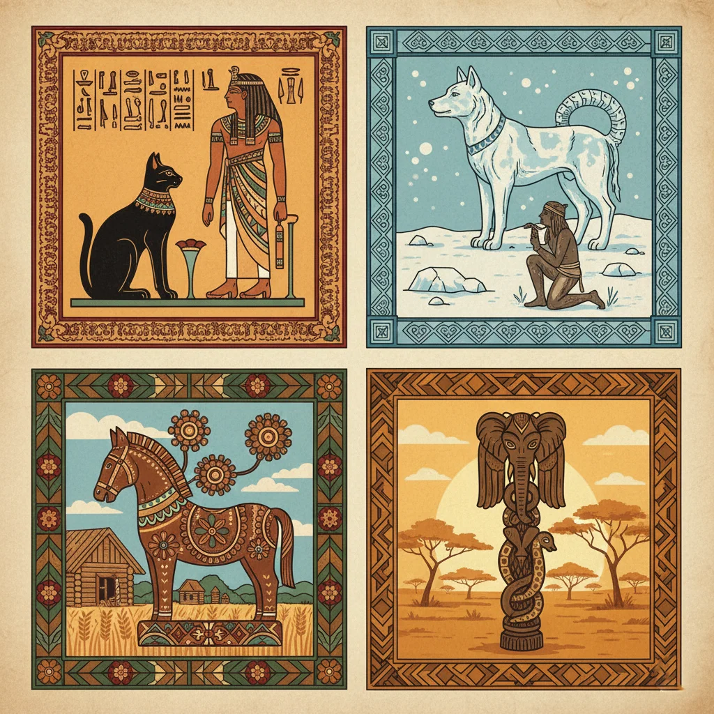 7 мифов народов мира о происхождении кошек, собак и других животных 