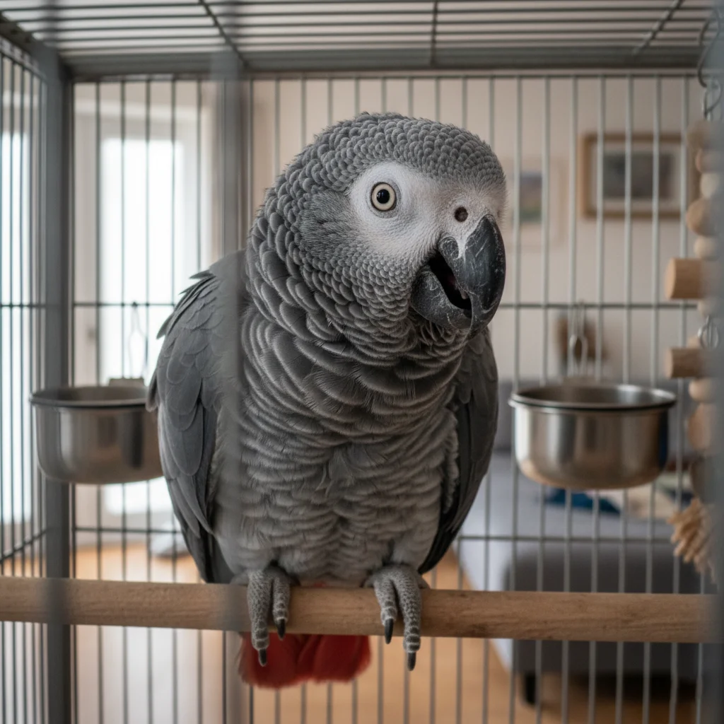 Почему попугай перестал говорить и стал агрессивным: признаки стресса у говорящей птицы 
