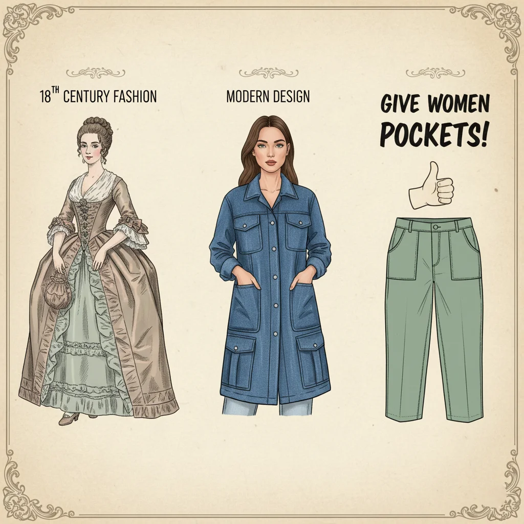 Откуда взялись карманы в женской одежде: история борьбы за равенство и удобство 