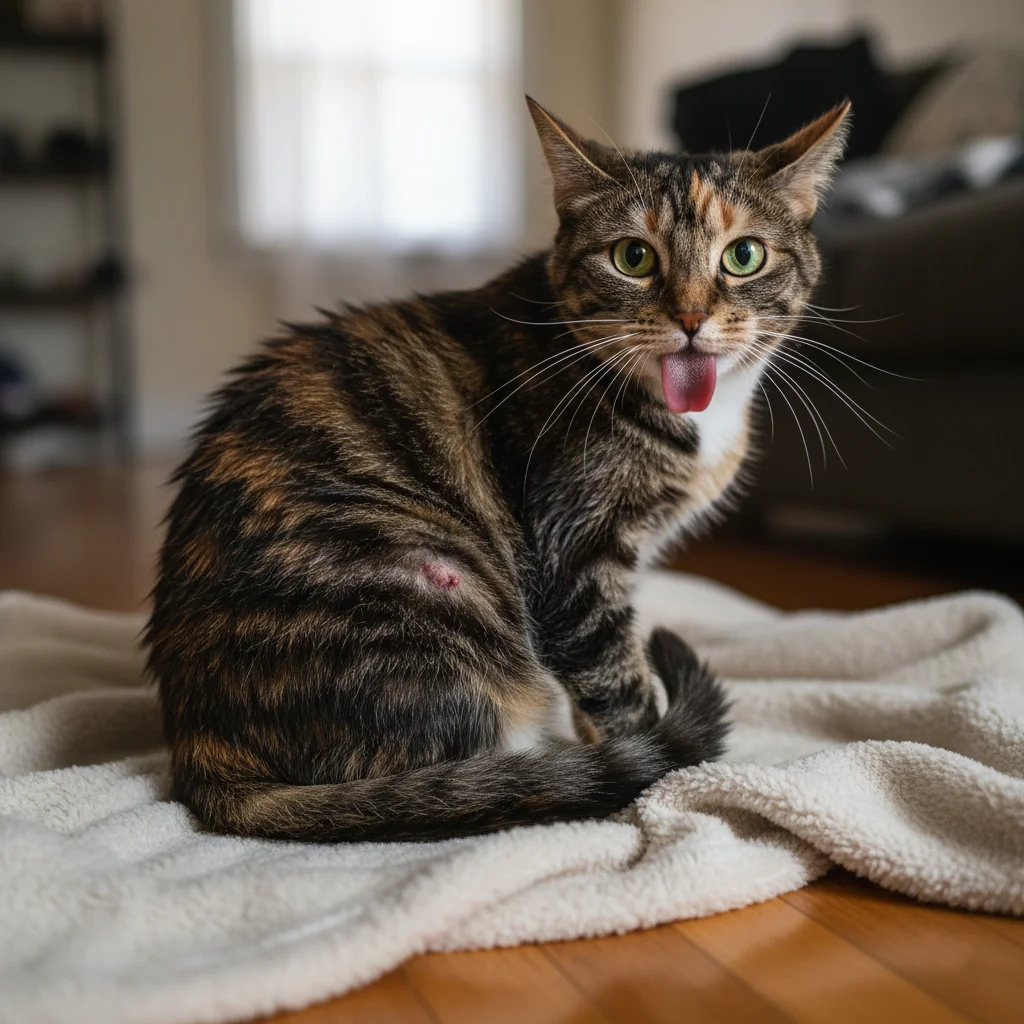 Почему кошка чешется и выгрызает шерсть до кожи: 6 причин, которые легко пропустить 