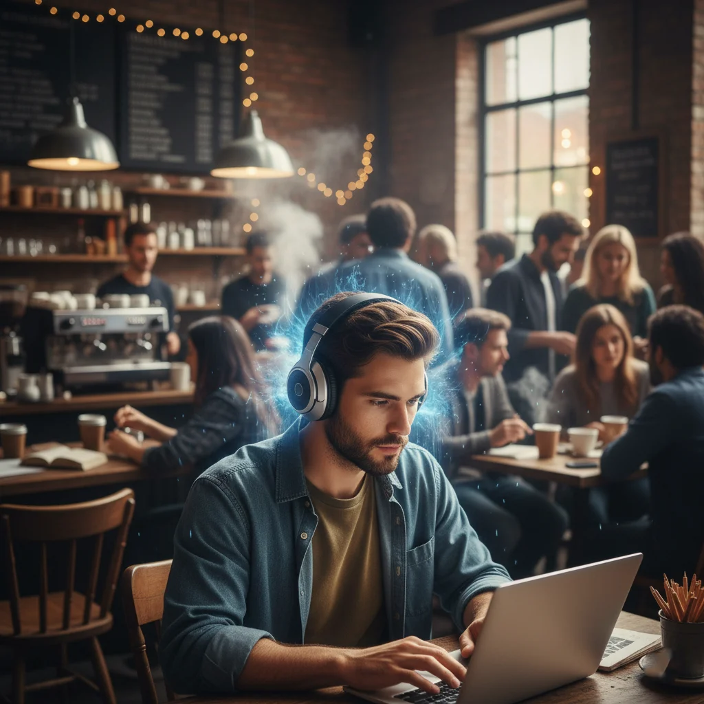 Как сохранить фокус в шумной среде: 5 методов для офиса, метро и кафе 