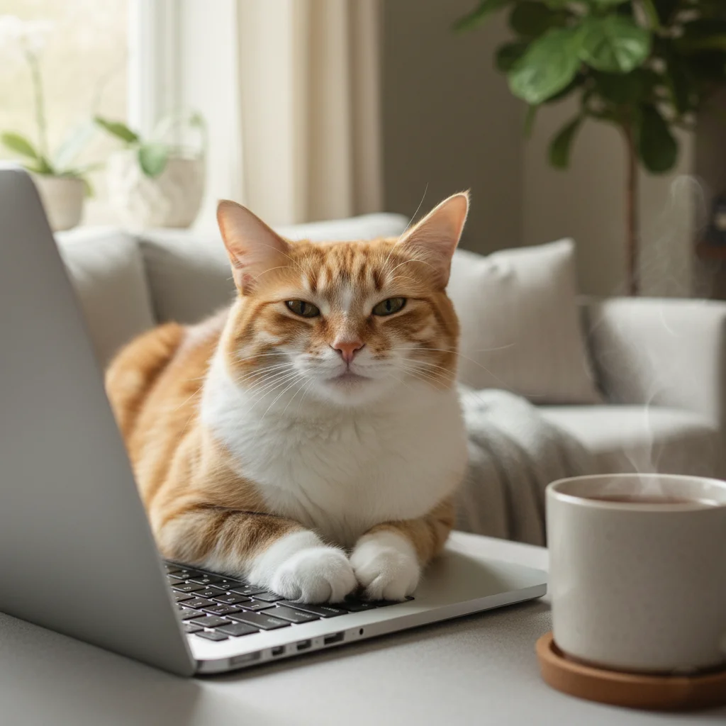 Почему кошки любят спать на клавиатуре: тепло, внимание и территория 