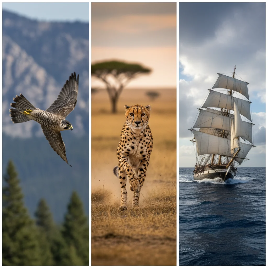 Самые быстрые животные на планете: от неба до глубин 