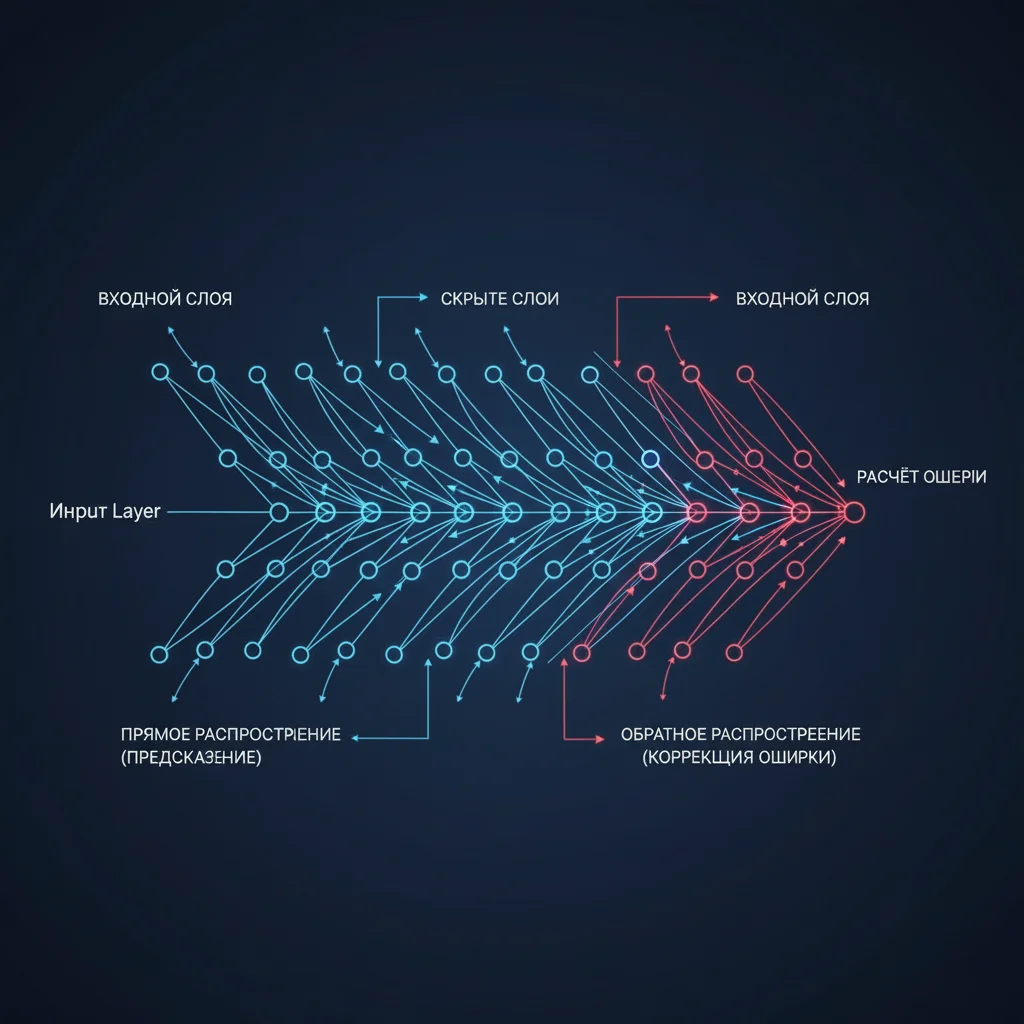 Что такое обратное распространение ошибки: как нейросеть учится на своих ошибках 