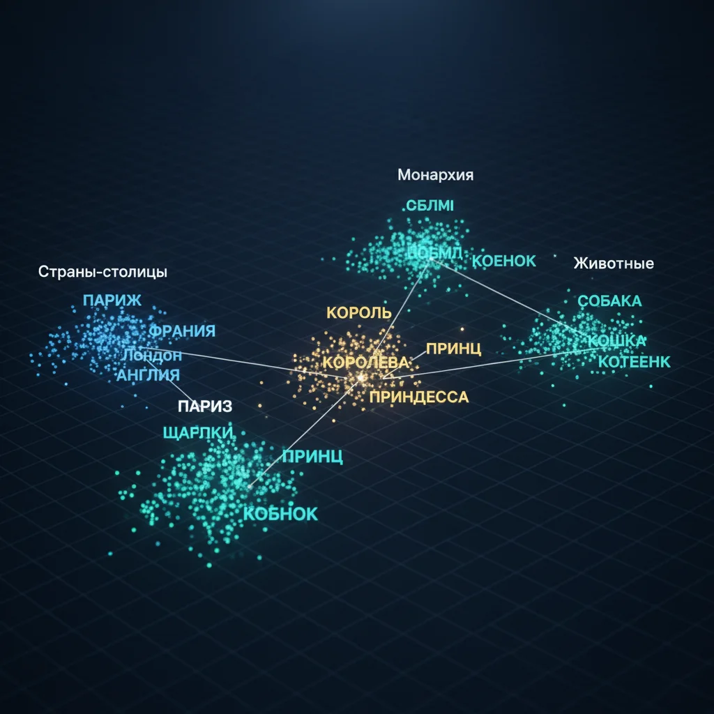 Что такое embedding-пространство: как ИИ «понимает» смысл слов 