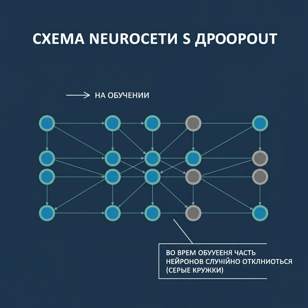 Что такое dropout и зачем он нужен: как ИИ учится не зависеть от отдельных нейронов 