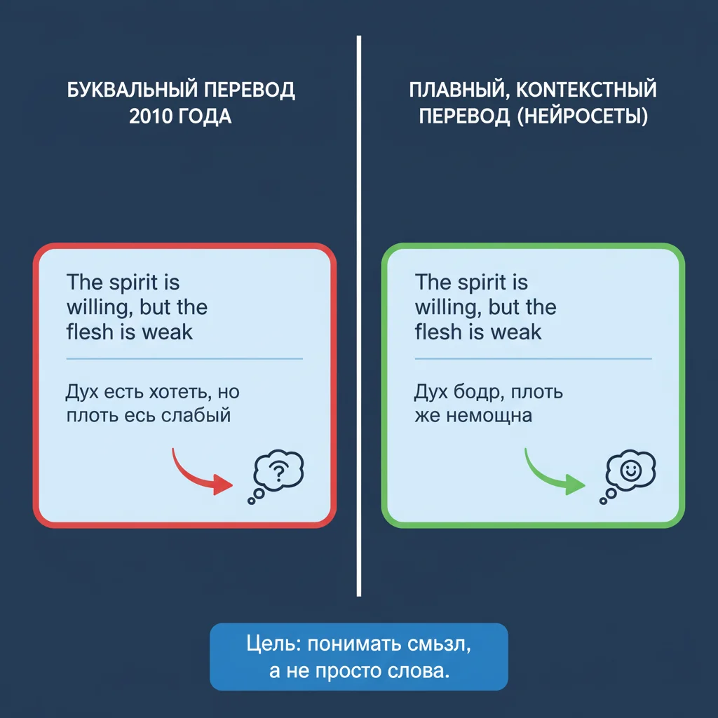 Как нейросети помогают в переводе текста: от Google Translate до нейросетевых моделей нового поколения 